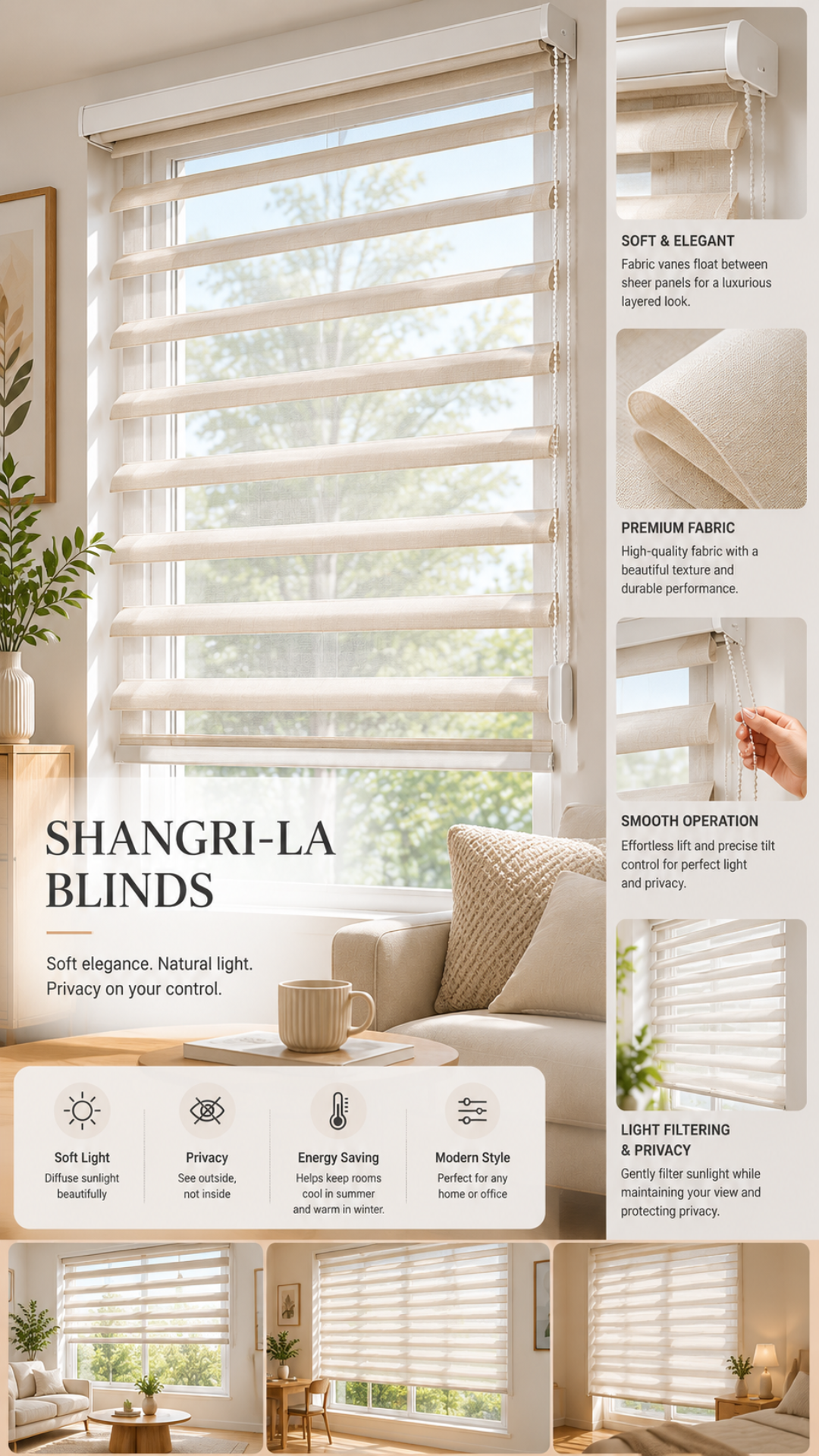 Shangri-La blinds,Shangri-La Shades
